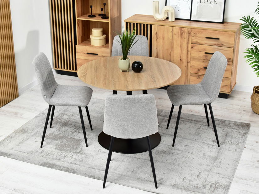 Židle Mia (šedá + měděná)