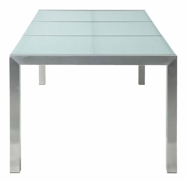 Zahradní stůl Grosso 220 (průhledná) (tvrzené sklo)