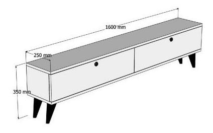TV stolek/skříňka Parid (travertin)