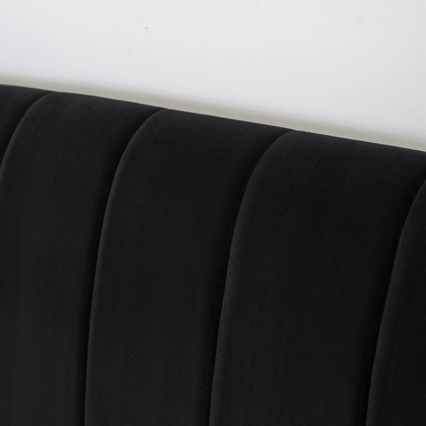 Manželská postel 160 cm Malasia (černá) (s roštem)