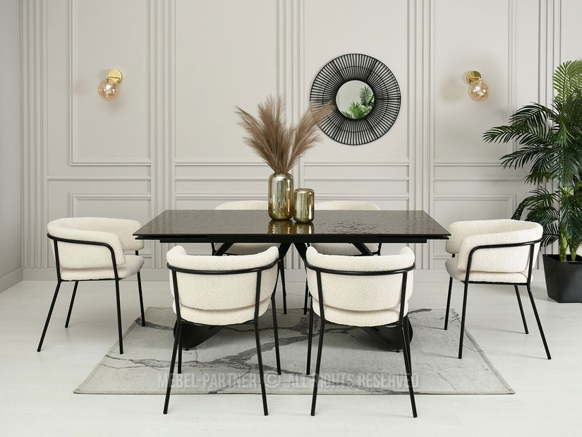 Židle Sorento (krémová + černá)