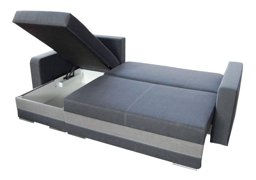 Rohová sedací souprava Aleksander šedá + krém (L)