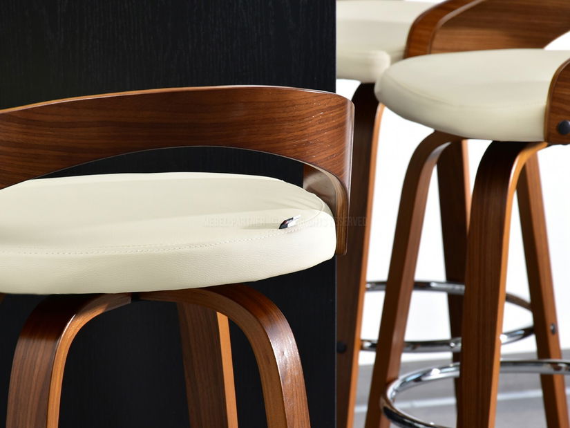 Židle Haime (oříšková + chromová)