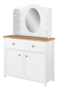 Toaletní stolek Sukura SR6 (bílá + dub nash)