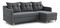 Rohová sedací souprava Lou (P) (tmavě šedá)