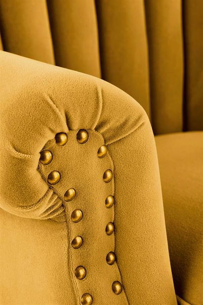 Relaxační křeslo Teena (hořčicová)