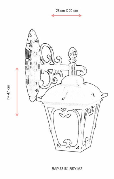 Venkovní nástěnné svítidlo Dax (černá)