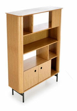 Regál Sommer REG2 (dub přírodní + černá)