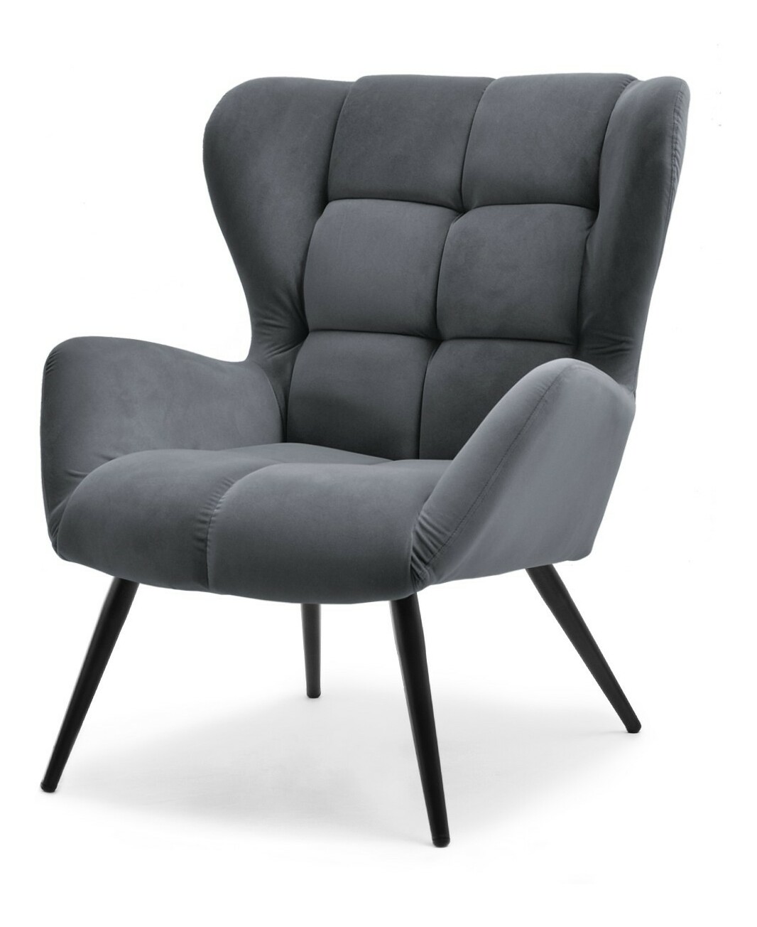 Křeslo Kikino (grafit + černá)