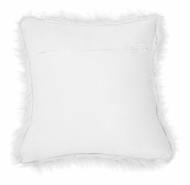 Sada 2 ozdobných polštářů 42 x 42 cm Luba (bílá)