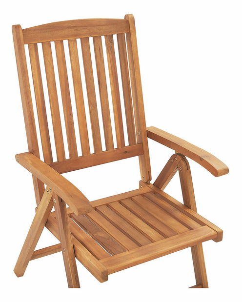 Zahradní set Jakarta (světlé dřevo) (s polštáři)