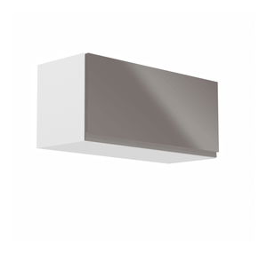 Horní kuchyňská skříňka G80K Aurellia (bílá + lesk šedý)