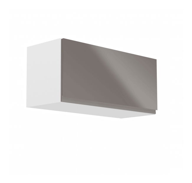 Horní kuchyňská skříňka G80K Aurellia (bílá + lesk šedý)