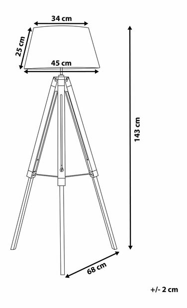 Stojanová lampa Madza (černá)