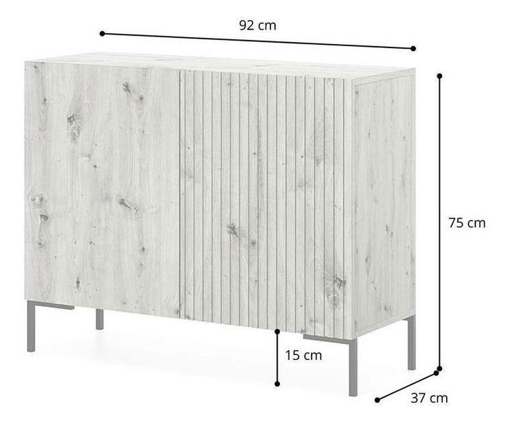 Skříňka Lamellito L3 (šedobéžová + zlatá)