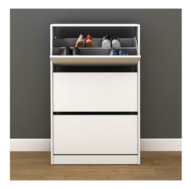 Botník (skříňka na boty) Kupuba (bílá)