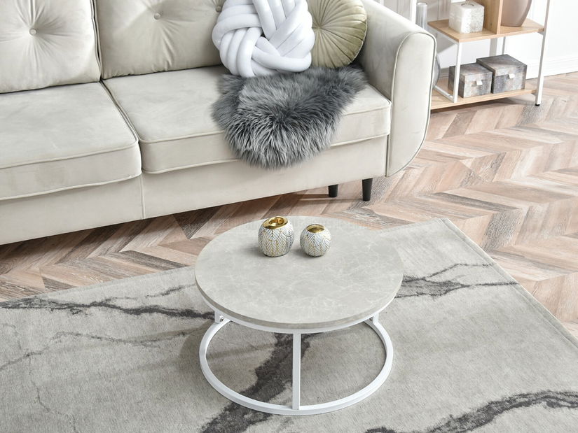 Konferenční stolek Kolja Stolek S (šedá + bílá)