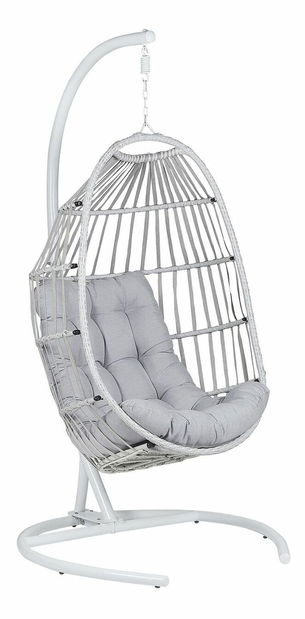 Závěsné křeslo Samual (světlošedá)