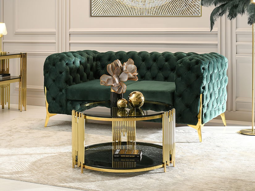 Konferenční stolek Bonanza (zlatá)