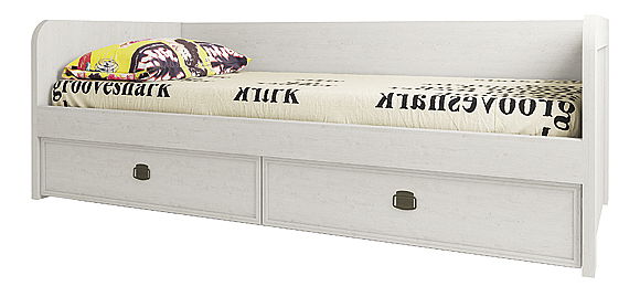 Jednolůžková postel 90 cm Marlene 2S (borovice vintage) (s roštem)