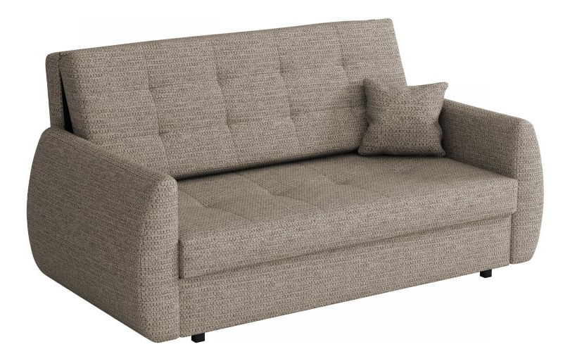 Rozkládací pohovka Carivia Art III (tmavě hnědá) (s úl. prostorem)