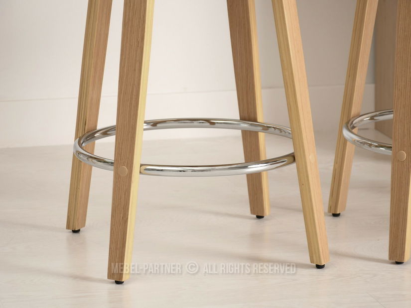 Židle Heindrich (krémová + dub)