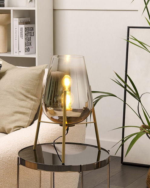 Stolní lampa Menza (zlatavá)