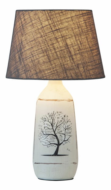 Stolní lampa Dora 4374 (bílá + šedá)