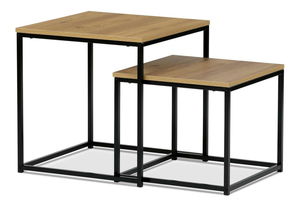 Set 2 příručních stolků Algarabias (dub divoký)