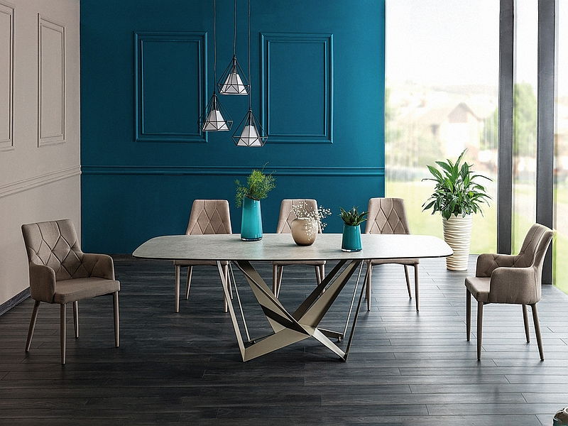 Jídelní židle Raymundo (šedá + šedá)