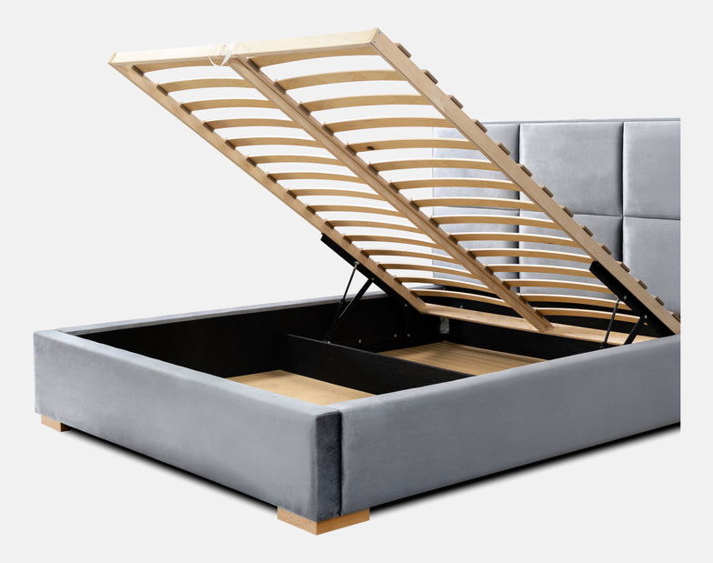 Čalouněná postel 180x200 cm Veggie (měděná)