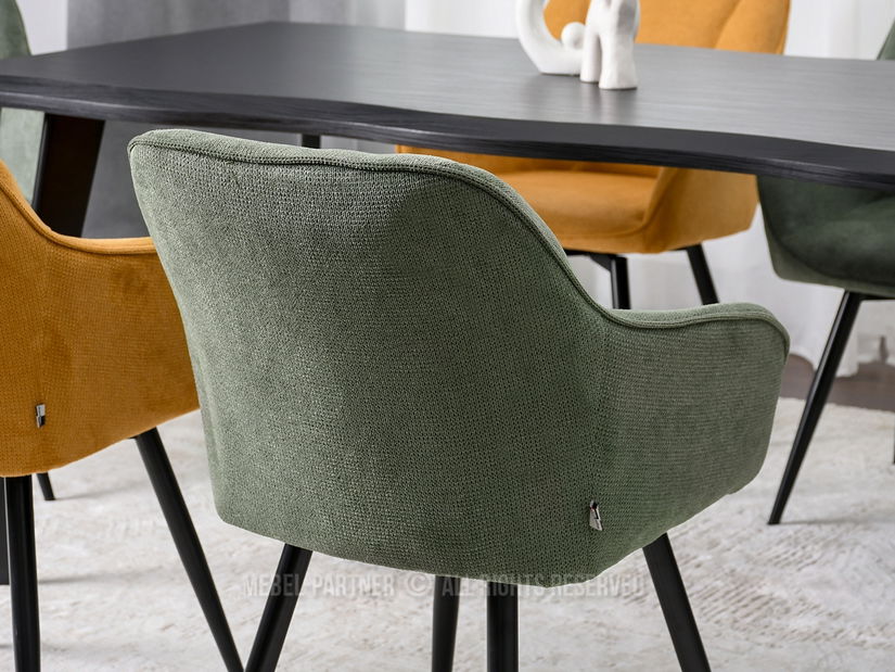 Židle Bonita (zelená + černá)