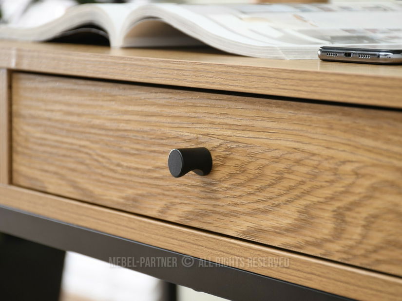 PC stolek Kaplan (dub + černá)