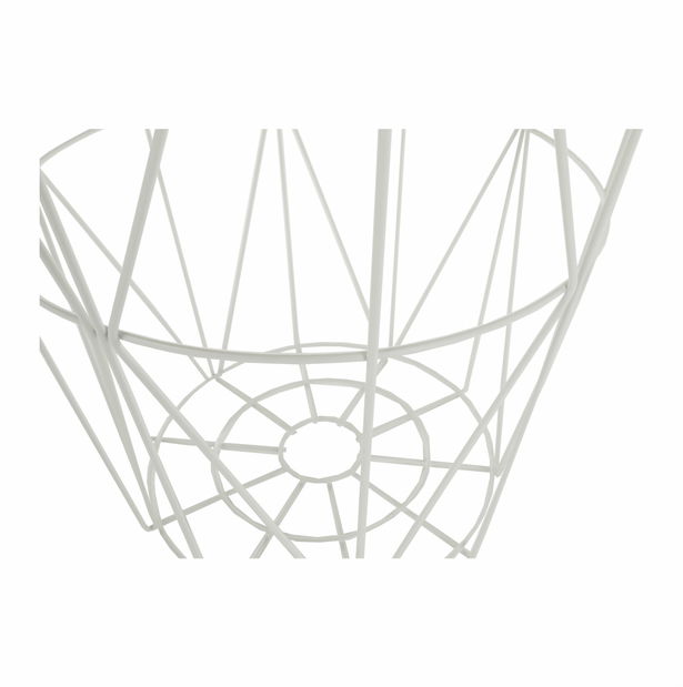 Příruční stolek Nanko typ 3 (přírodní + bílá)