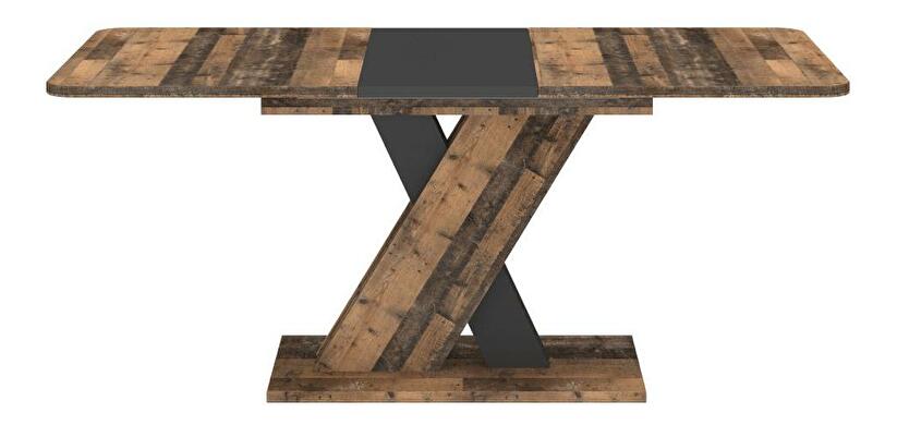 Rozkládací jídelní stůl Exolon (old style wood + matera) (pro 6-8 osob)