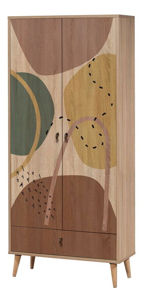 Šatní skříň Cettelona (vícebarevné)