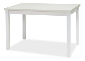 Jídelní stůl Alfred (bílá matná + bílá matná) (pro 4 osoby)