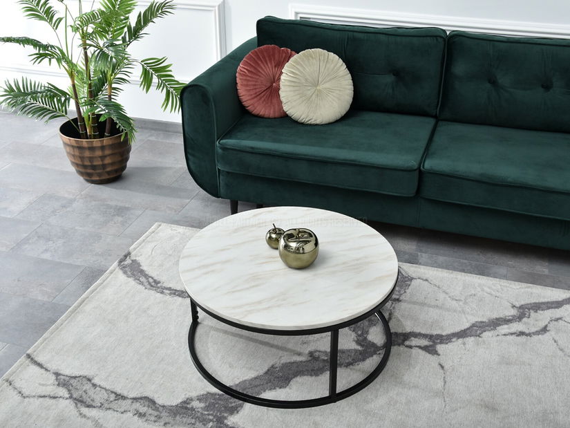 Konferenční stolek Kolja Stolek Xl (béžová + černá)