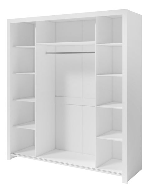 Šatní skříň s posuvnými dveřmi Framoretta 1 (bílá)