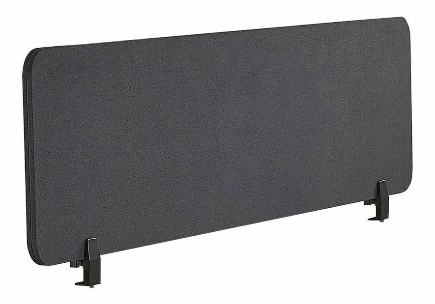 Přepážka na pracovní stůl 130x40 cm Whitley (tmavě šedá)