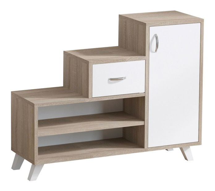 Skříňka na boty Reno (atlantická borovice + bílá)