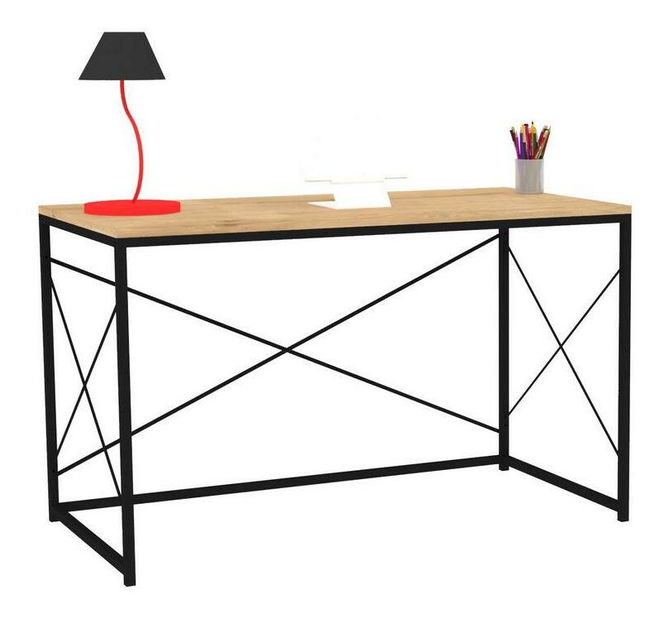 PC stolek Vanutu (dub safírový + černá)