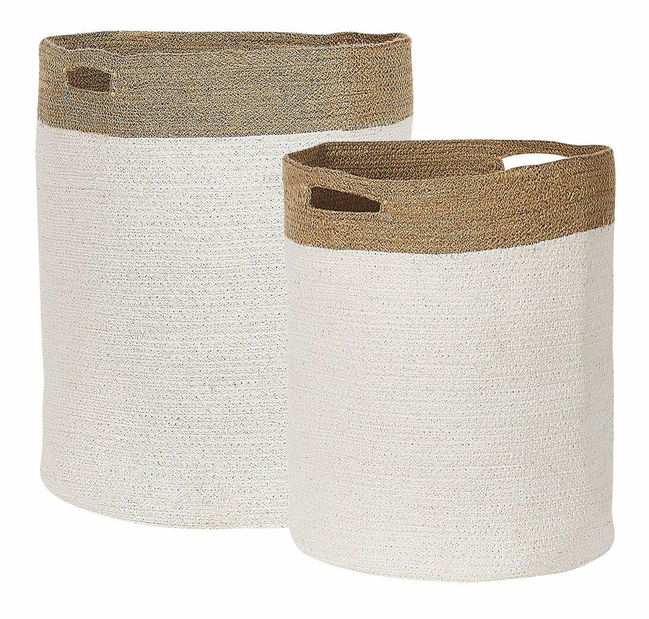 Set 2 ks košíků Karza (bílá)