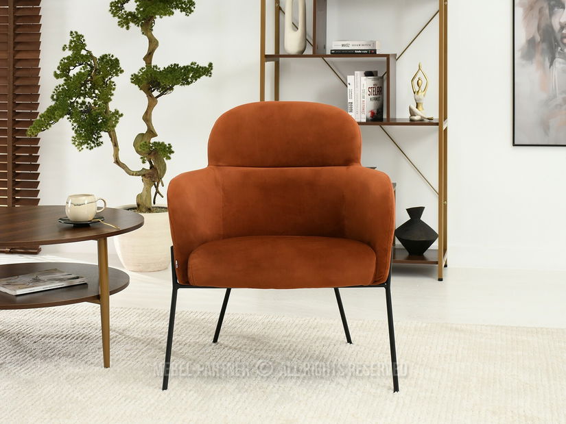 Křeslo Baggie F (měděná + černá)