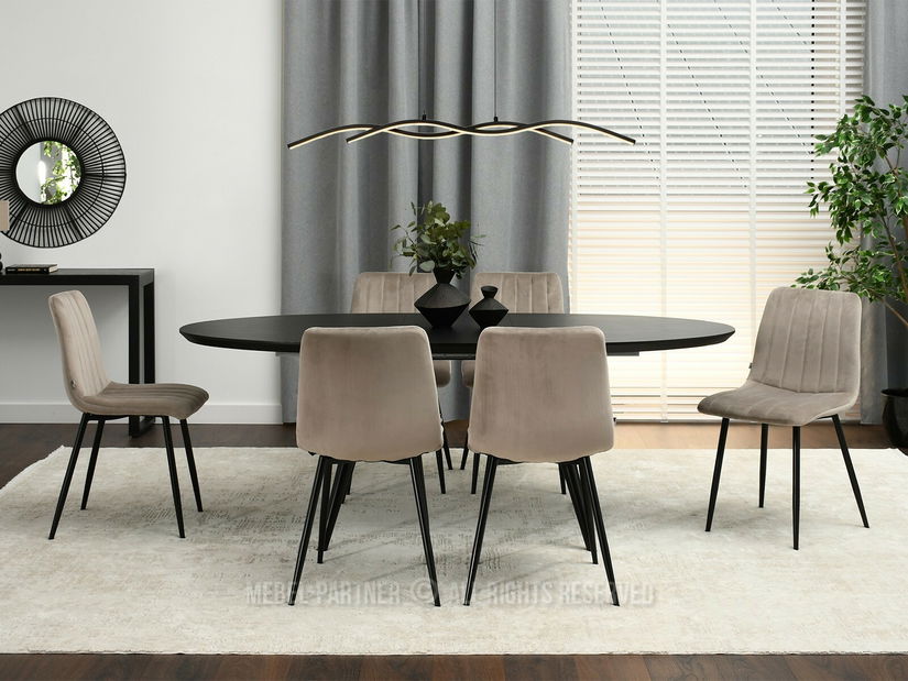 Židle Mia (béžová + černá)