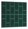 Set 24 čalouněných panelů Quadra 180x180 cm (zelená)