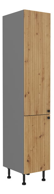 Potravinová kuchyňská skříňka Avantoe 40 DK-215 2F (Dub artisan + Antracit)