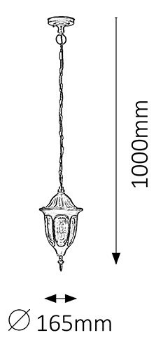 Venkovní svítidlo Milano 8344 (černá)