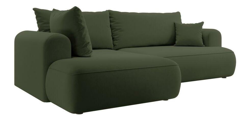 Rohová sedací souprava Olivo II (L) (zelená + černá)