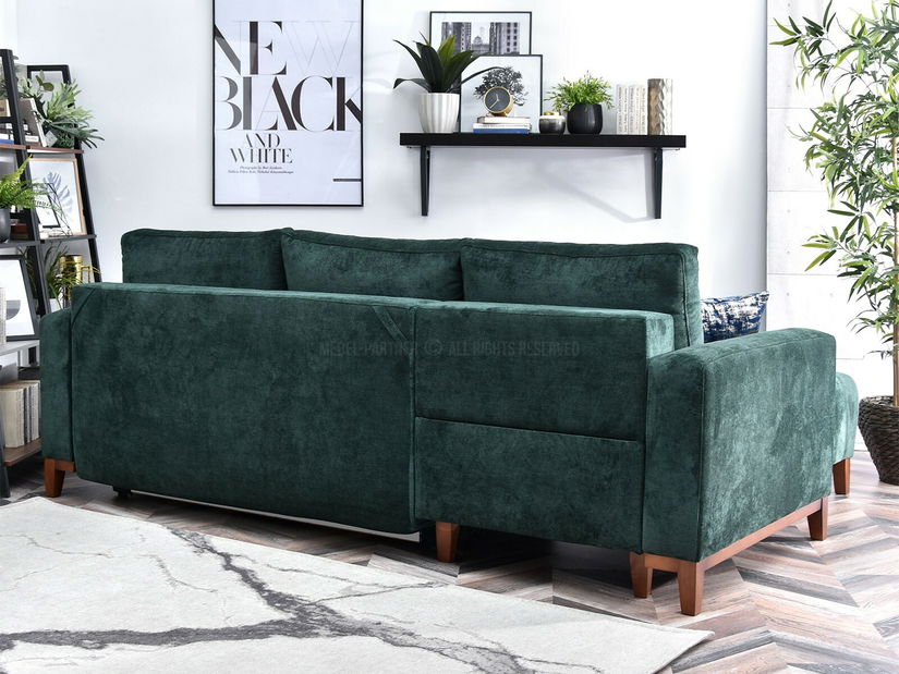 Rohová sedačka Salida (zelená)